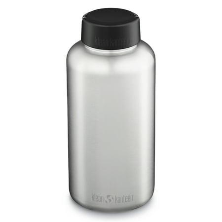 Klean Kanteen Wide w/Wide Loop Cap  64oz  Brushed Stainless