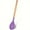Purple, variant on 1pc, Silicone Nonstick Mixing Spoon, Kitchen Cooking Spoon, Serving Spoon With Wooden Handle Heat Resistant Utensil Spoons For Mixing, Baking, Serving And Stirring