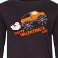 thumbnail image 4 of Inktastic Happy Valentine's Day-monster Truck Long Sleeve Youth T-Shirt, 4 of 5