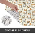 thumbnail image 6 of Pofeuu Cartoon Corgi Print Flannel Doormats Rug16"x24"Rug Washable Doormats Indoor Outdoor Rugs for Layered Front Door Mats, Porch, Kitchen, Entryway, 6 of 7