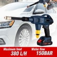 thumbnail image 3 of 3200W 150Bar Brushless Electric High Pressure Car Washer Cordless Multifunction Portable Power Tool For 18v Battery ,Easy Use, 3 of 7