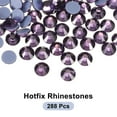 thumbnail image 3 of Uxcell Hotfix Rhinestones Flatback Crystal Glass Gems for Crafts Clothes DIY Decoration 288Pcs Pale Purple, 3 of 5