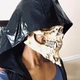 thumbnail image 2 of Máscara de calavera de esqueleto, guerrero, calavera de la muerte, calavera de demonio, máscara de terror para Halloween, 2 of 5