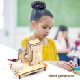 thumbnail image 1 of Generador de manivela de madera DIY juguete para niños ciencia física experimento Ehuebsd, 1 of 8