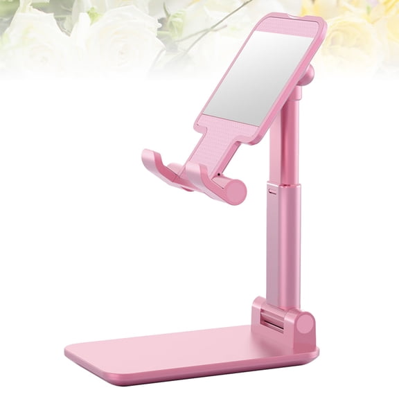 Niceauty Desktop Cell Phone Stand with Anti Slip Protection for Smartphone in Pink 1Set