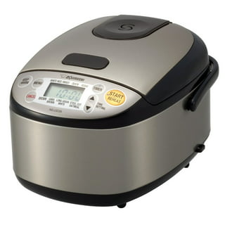 Zojirushi NP-NWC10XB Pressure Induction Heating Rice Cooker & Warmer, 5.5  Cup, Stainless Black, Made in Japan