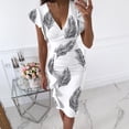 thumbnail image 1 of WILLBEST Vestidos Mujer Vestido Maxi Estampado Multicolor con Escote En V y Abertura Mediana​​, 1 of 3