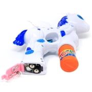 Retailery Unicorn Bubble Gun Blaster With LED, Music, Battery Operated, Blue