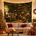thumbnail image 3 of Library Nestled Living with Hollow Enormous Ancient Tree, Mystical Fantasy for Space Lovers, Galaxy Room Decor, Mother'S Day Gift, Tapestry Wall Hanging for Bedroom and Dorm, 3 of 7