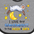 thumbnail image 4 of Inktastic I Love My Grandparents to the Moon and Back Cute Sheep Boys or Girls Baby Bib, 4 of 4