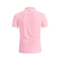 thumbnail image 6 of BVOFAR Short Sleeve Golf Shirts for Men Big and Tall Moisture Wicking Polos Shirt with Pockets Business Casual Collared T-Shirt Pink S, 6 of 6