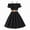 style-07 Black, variant on Gubotare Girls Spaghetti Strap Ruffled Swing Dress for Teen Tween Formal Prom Back to School Homecoming Dance Casual (Yellow,11-12 Years)
