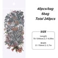 thumbnail image 2 of 240PCS Nature Stickers Tropical Plants Style Note Stickers Easy Self-Adhesive Sticker Set Transparent Decorative Sticker for DIY Craft Card Album Calendars Decoration, 2 of 7
