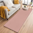 thumbnail image 2 of Pink Pure Color Area Rugs Collection 2'x6', Aesthetics Contemporary Luxury Non Slip Indoor Rectangle Throw Runner Rug Floor Mat Carpet for Living Room Dining Table Bedroom Nursery, 2 of 9