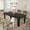black, variant on Farmhouse Dining Table for 6-8 People, 70.87" Long Wooden Kitchen Table with Sturdy Frame & Rustic Wooden Finish, 6-10 Seats Rectangular Tables for Dinner, Kitchen, Dining Room, Conference Room