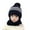 Black, variant on Women'S Elegant Slouchy Knit Hat Girls Winter Slouchy Knit Warm Hats Wool Cap Scarf Integrated Pullover Cap Cute Parent Child Knitted Hat Men And Women Striped Knit Cap