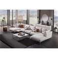 thumbnail image 4 of Enza Home Mayfair 2-Seater Polyester Fabric Sofa Module in Off White, 4 of 10