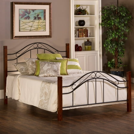 Hillsdale Harrison Metal Headboard - Hillsdale Furniture Matson Headboard, Cherry/Black