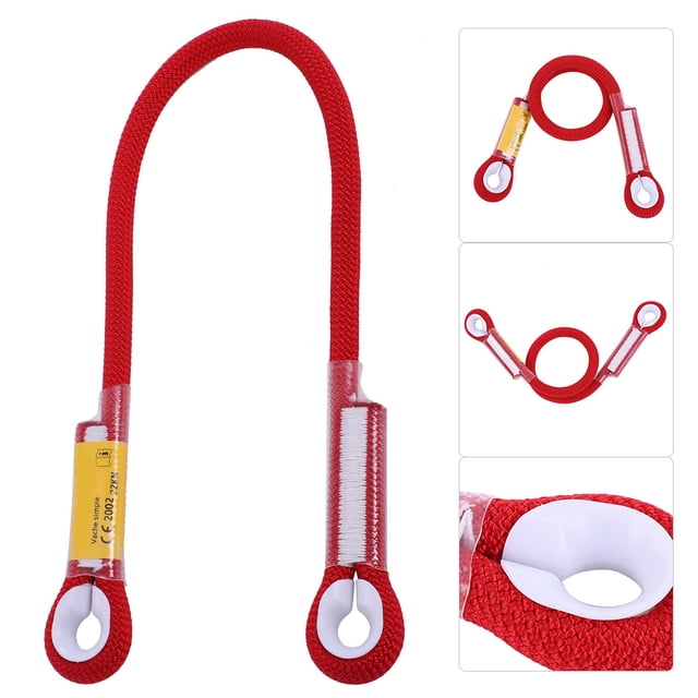 Corde de Sécurité d'Escalade Extérieure de Survie 60/120/150 cm avec Anneau à Roulement