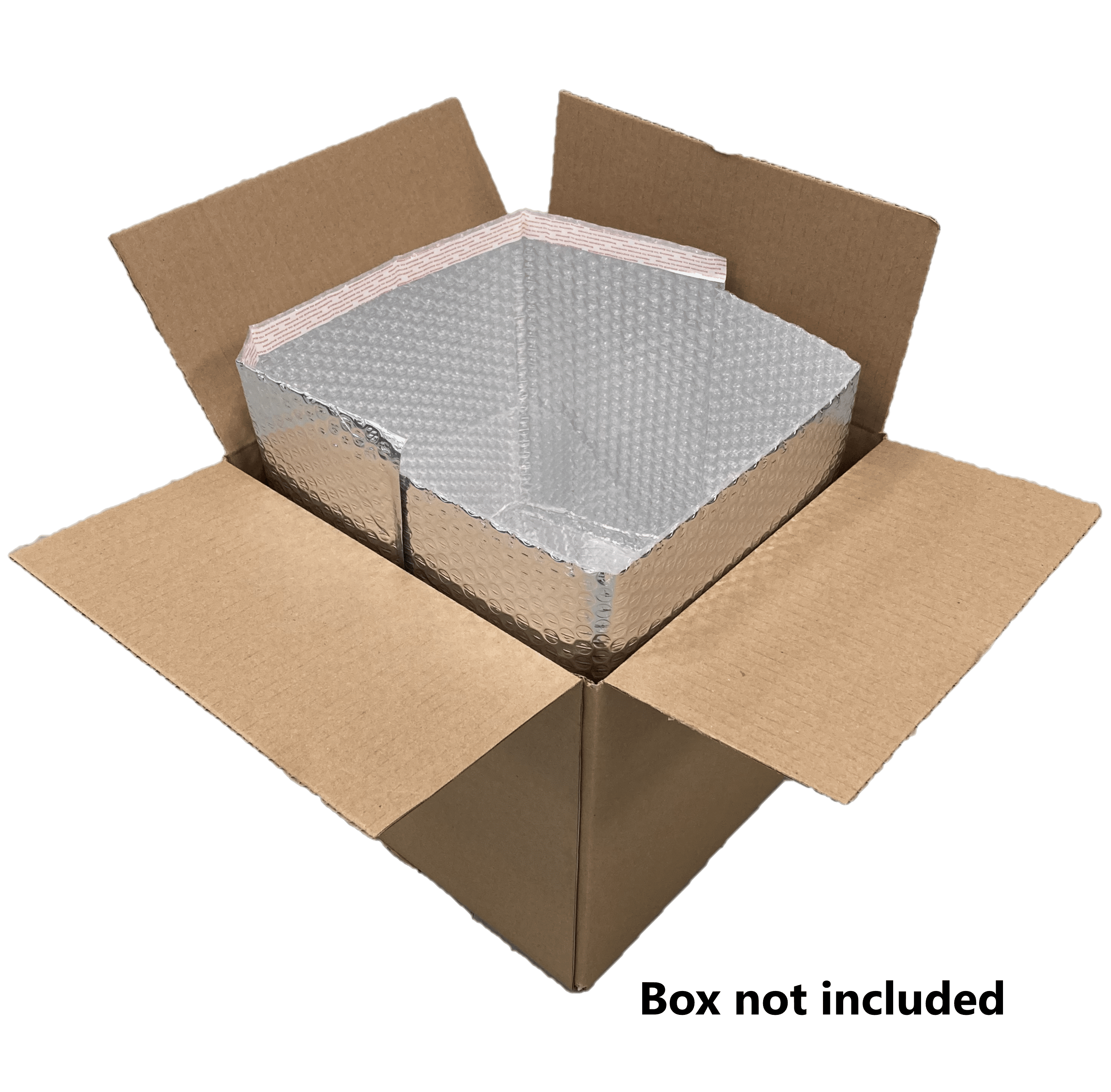 HOLPACK 12 in x 10 in x 9 in Thermal Insulated Bubble Carton Liners, 25-pack MADE IN USA