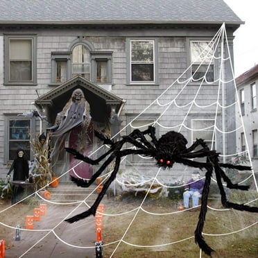 Halloween Decoration Giant Spider Web Party Props Decor Outdoor Fancy ...
