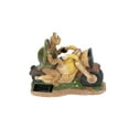 thumbnail image 3 of Aspen Creative 60901, Two Pack Set, Turtle on a Motorcycle Solar LED Accent Light Statue, 10" Length, 3 of 3