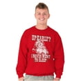 thumbnail image 5 of Xmas Santa Claus Never Went to Sleep Unisex Plus Size Sweatshirt Brisco Brands 4X, 5 of 6