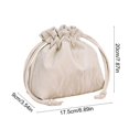 thumbnail image 3 of Qliuoazw Drawstring Makeup Bag Large Capacity Cosmetic Bag Portable Storage Pouch Travel Toiletry Bag, 3 of 6