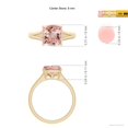 thumbnail image 4 of ANGARA Natural Split Shank Cushion 1.8 ct Morganite Engagement Ring in 14K Yellow Gold for Women | Birthday, Anniversary, Jewelry Gift for Women | Natural Morganite Ring, 4 of 11