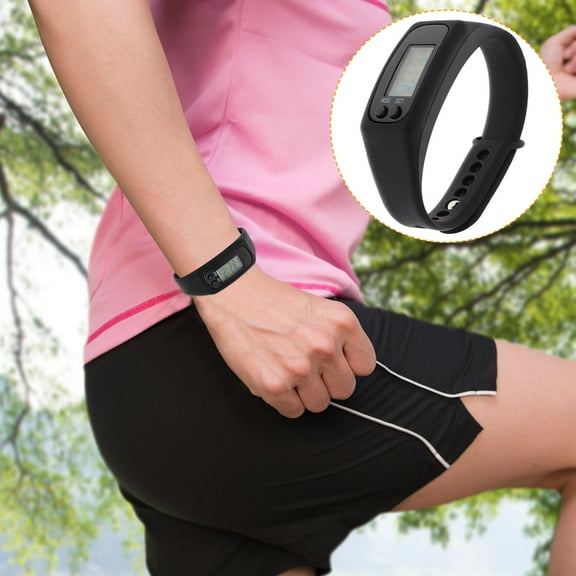 LOLIPPYY Running Pedometer Steps Watch with PU Design, 1 Pack for Fitness Tracking