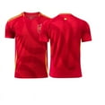 thumbnail image 1 of Maillot de Football Domicile Hommes Femmes LAMINE YAMAL 19 RODRIGO 16 GAVI 9 MORATA 7 PEDRI 26 Manches Courtes, 1 of 2