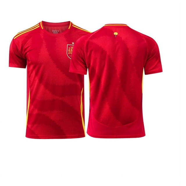 Maillot de Football Domicile pour Hommes et Femmes LAMINE YAMAL 19# RODRIGO 16# GAVI 9# MORATA 7# PEDRI 26# Manches Courtes