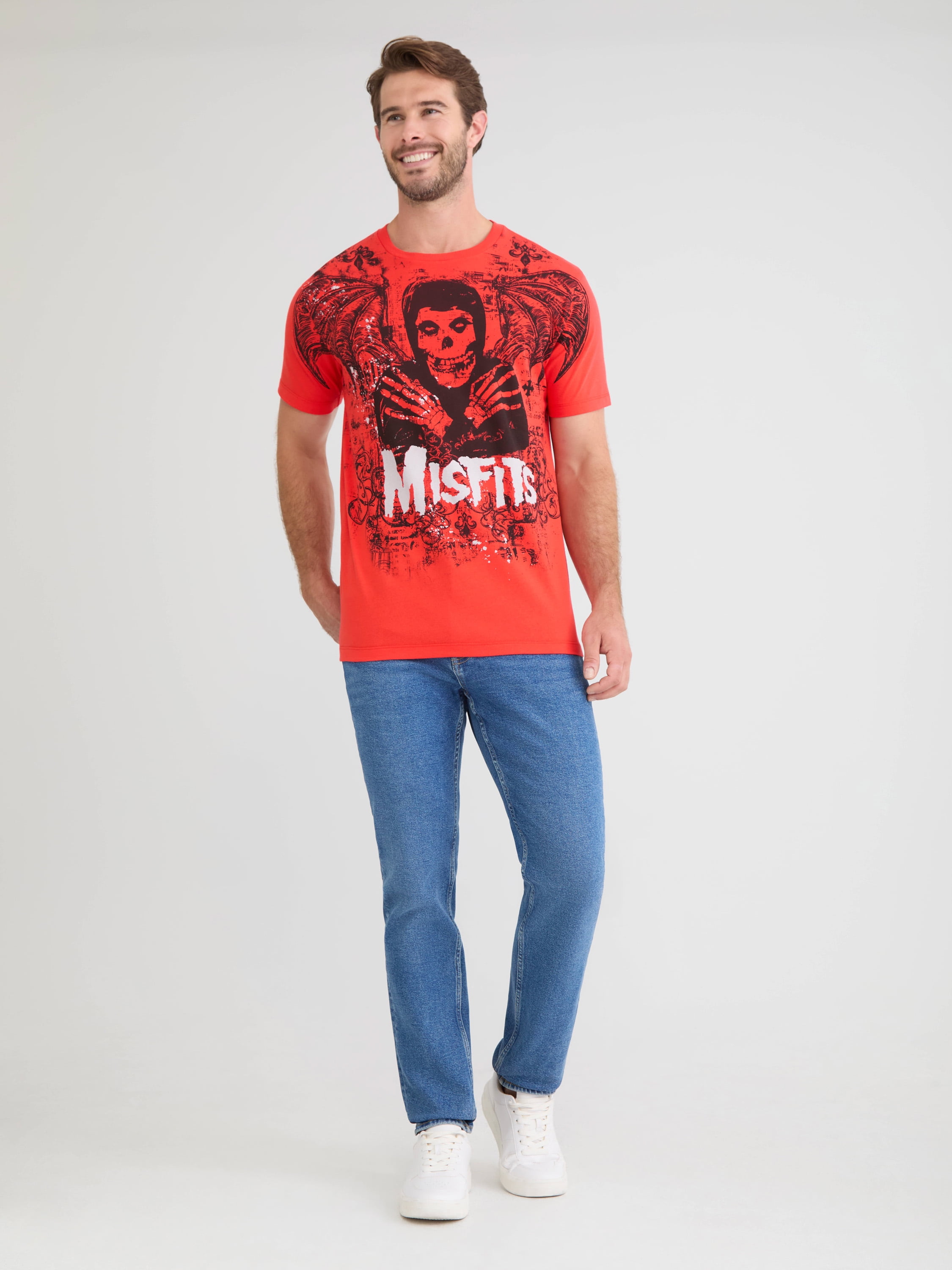 Misfits Men's Wings Graphic Tee with Short Sleeves, Sizes S-3XL