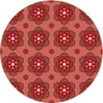 thumbnail image 1 of Ahgly Company Machine Washable Indoor Round Transitional Grapefruit Red Area Rugs, 8' Round, 1 of 7
