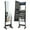 Black, variant on Costway Jewelry Cabinet Armoire Full Length Frameless Mirror Lockable with  Lights Black