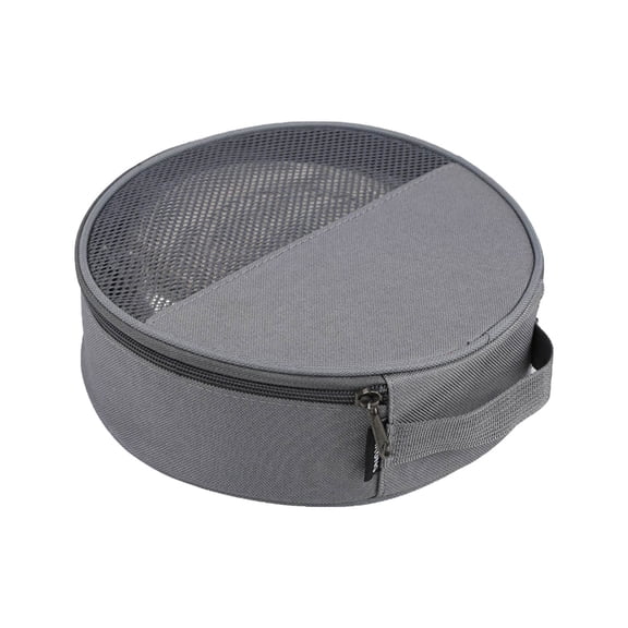 9x2.5 Inch Round Plate Carriers Bag with Zippers and Handle for Outdoor - Camping Tableware Storage, Dish Organizers for Picnics - Plate Bag for Camping & Hiking
