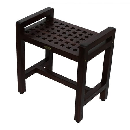 Decoteak Espalier 20 Teak Lattice Shower Bench With Liftaid Arms