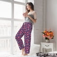thumbnail image 5 of Bixox Women's red Skull flower Patterned Pajama Pants Loungewear, 5 of 5