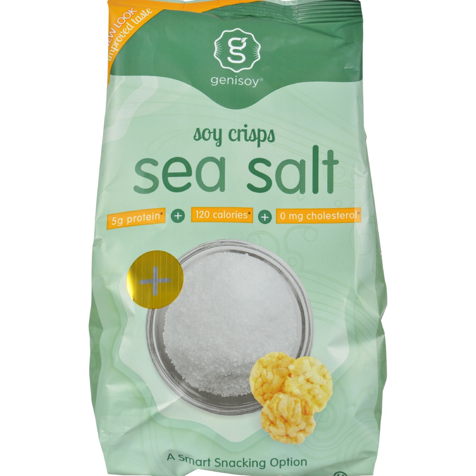 Genisoy Deep Sea Salt Soy Crisps, 3.85 Oz., 12 Count