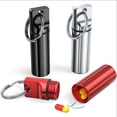 thumbnail image 1 of Small Portable Pill Box Keychain (3 Pack), Aluminium Alloy Mini Pill Organizer C, 1 of 5