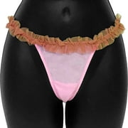 Necessary Objects Cherry Pie Pom Pom Thong, Small, Seashell Pink