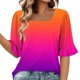 thumbnail image 1 of Blusas de Manga Corta para las Mujeres, Moda Verano Impreso, Blusas de Cuello Redondo, Chaqueta de Manga Corta para las Mujeres, 1 of 7