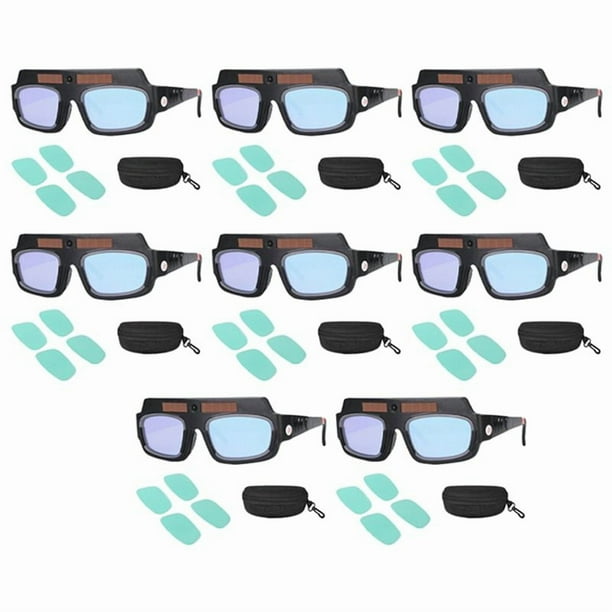 8X Casco de Máscara de Soldadura de Oscurecimiento Automático Con Energía Solar Gafas de Soldador Lente Anti-