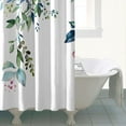 thumbnail image 4 of Waterproof Beautiful Colorful Floral Shower Curtain 72x72 Inch Boho Style Polyester Unique Shower Curtain for Bathroom Hotel Home Decor with 12 Plastic Hooks, 4 of 5