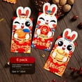 thumbnail image 4 of Maoww 6pcs Red Envelopes Spring Festival Chinese New Year Packet Money Greetings Paper Cute Pouch Envelope Packing Cartoon Lucky NO5, 4 of 9