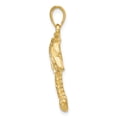 thumbnail image 2 of Real 14kt Yellow Gold Double Palm Trees Pendant; for Adults and Teens; for Women and Men, 2 of 3