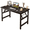 Frame:Black/Board:Black, variant on HDOFM 31.5"/39.4" No Assembly Folding Computer Desk, Foldable Laptop Table for Small Space, Home Office, Student Bedroom & Apartment