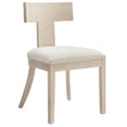 thumbnail image 5 of Side Dining Chair, Set of 2, Ivory White, Fabric, Wood, Bar Pub Cafe Bistro Dining Kitchen Hospitality Restaurant, Modern Contemporary, HB37233, 5 of 10