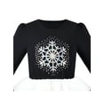 thumbnail image 4 of Girls Dress Black Snowflake Polka Dot Xmas Long Sleeve Tulle Skirt 6 Years, 4 of 6