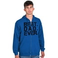 thumbnail image 3 of Best Dad Ever Cool Fathers Day Gift Zip Hoodie Sweatshirt Men Brisco Brands S, 3 of 6